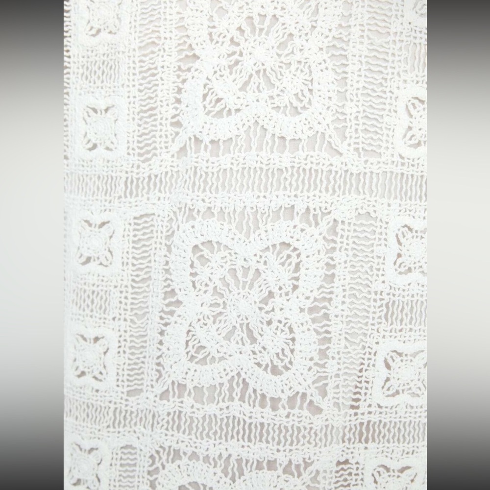 Zara boho crochet knit midi dress blogger favorite - Picture 7 of 9